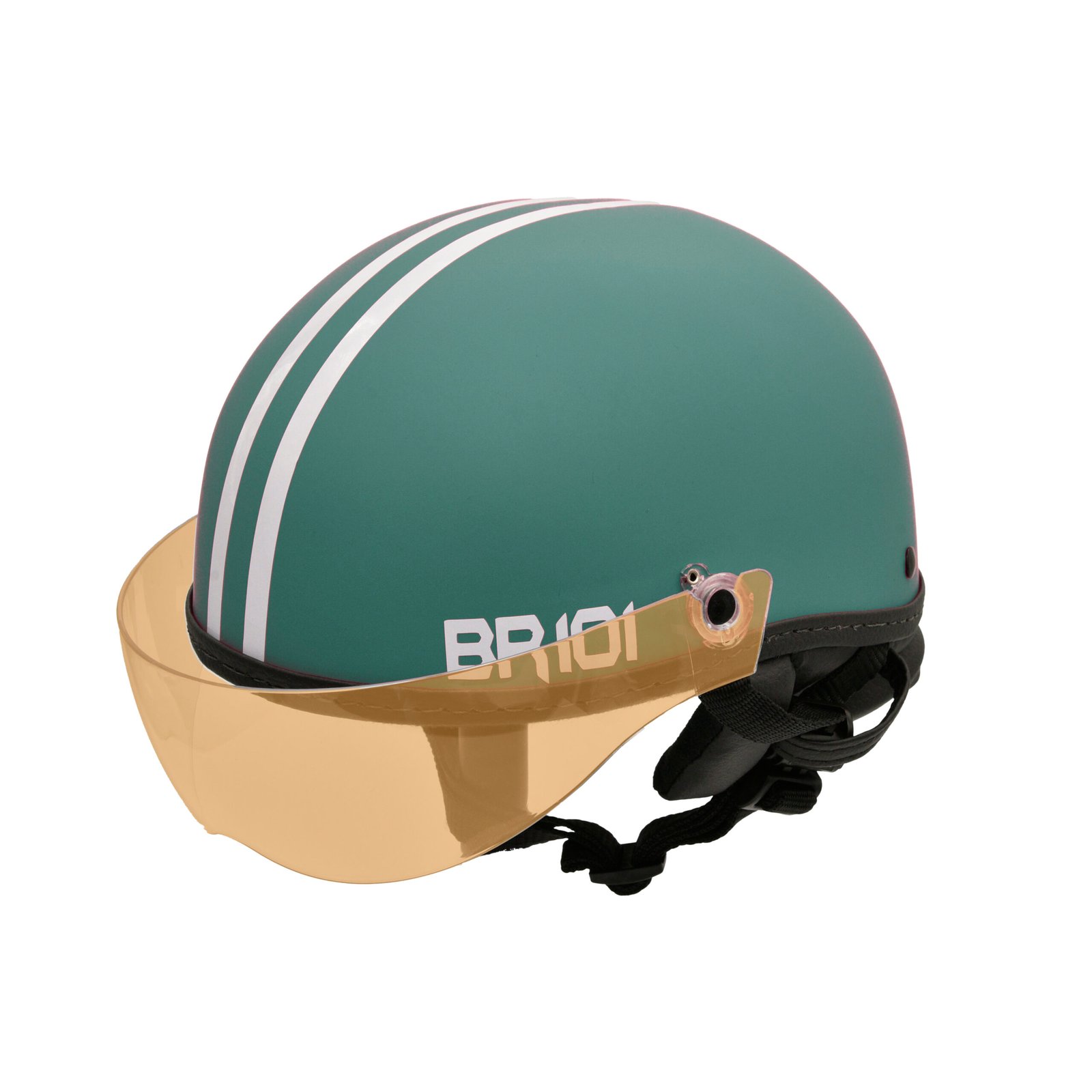 Capacete BR101 Coquinho Fosco Verde Vision - Imagem 6