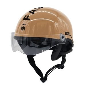 Capacete BR101 Coquinho Fashion Brilho Creme Vision