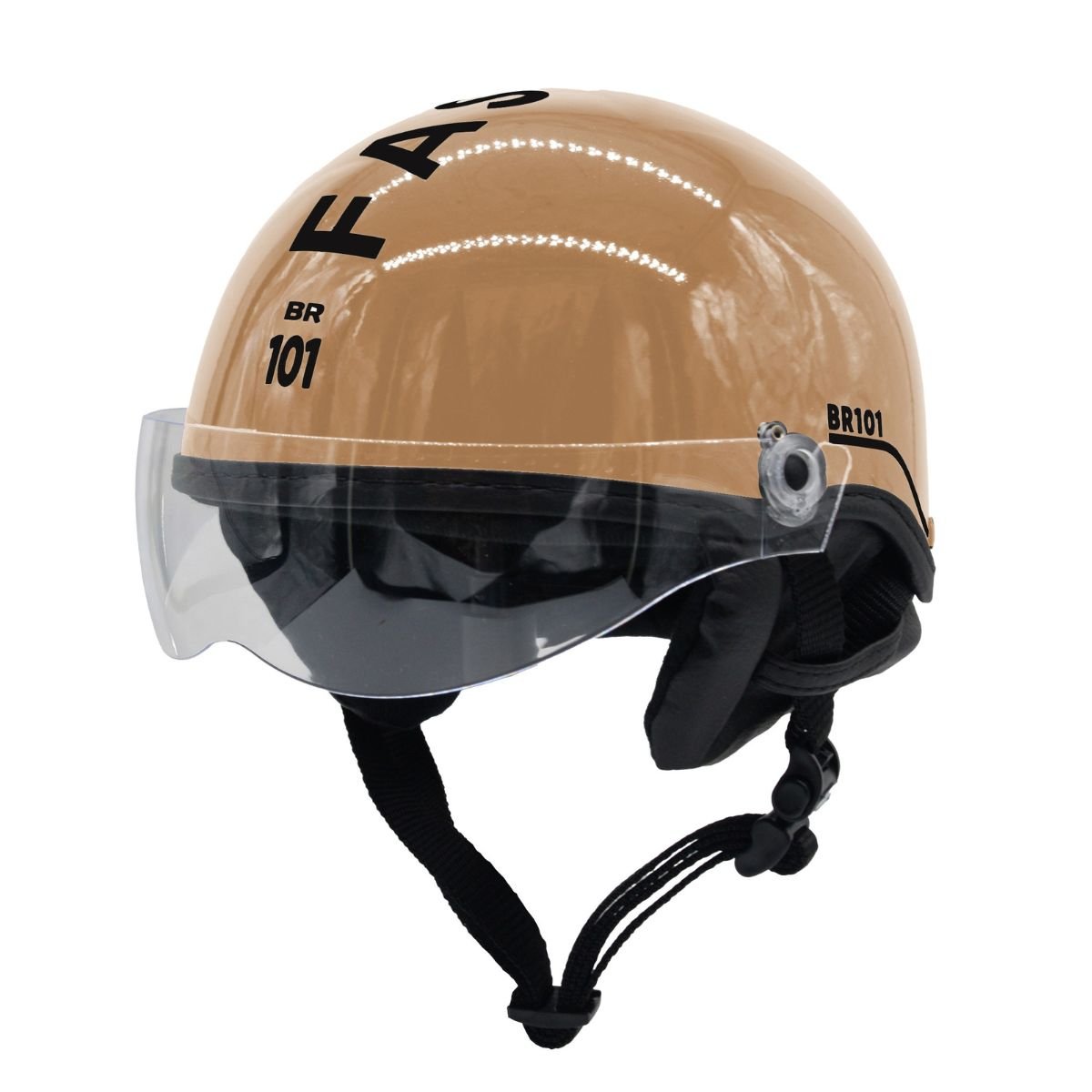 Capacete BR101 Coquinho Fashion Brilho Creme Vision
