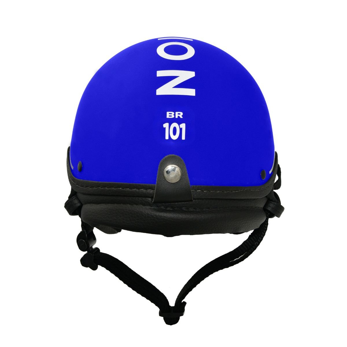 Capacete BR101 Coquinho Fashion Fosco Azul Vision - Imagem 2