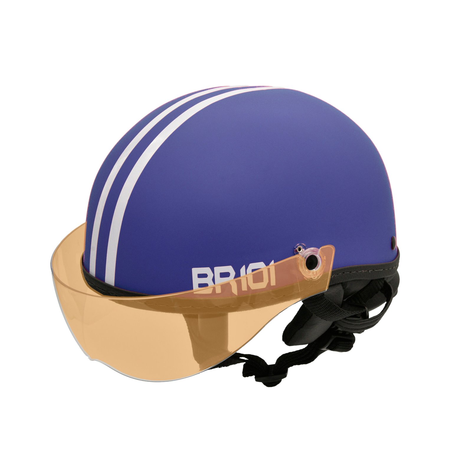 Capacete BR101 Coquinho Fosco Azul Vision - Imagem 5