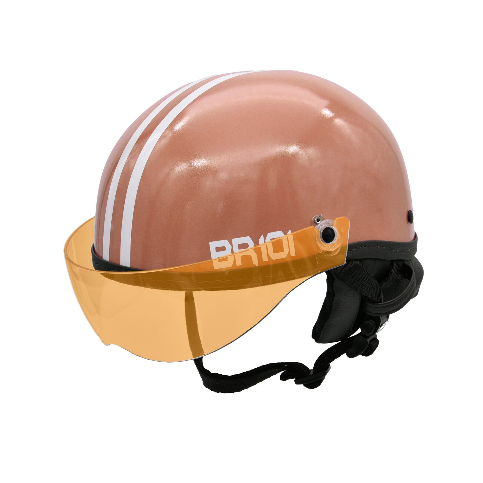 Capacete BR101 Coquinho Brilho Marrom Vision - Imagem 5