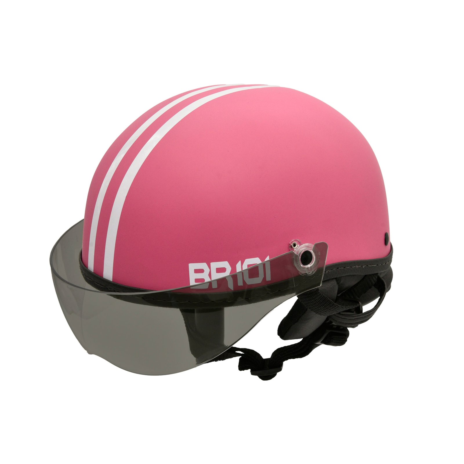Capacete BR101 Coquinho Fosco Rosa Vision - Imagem 5