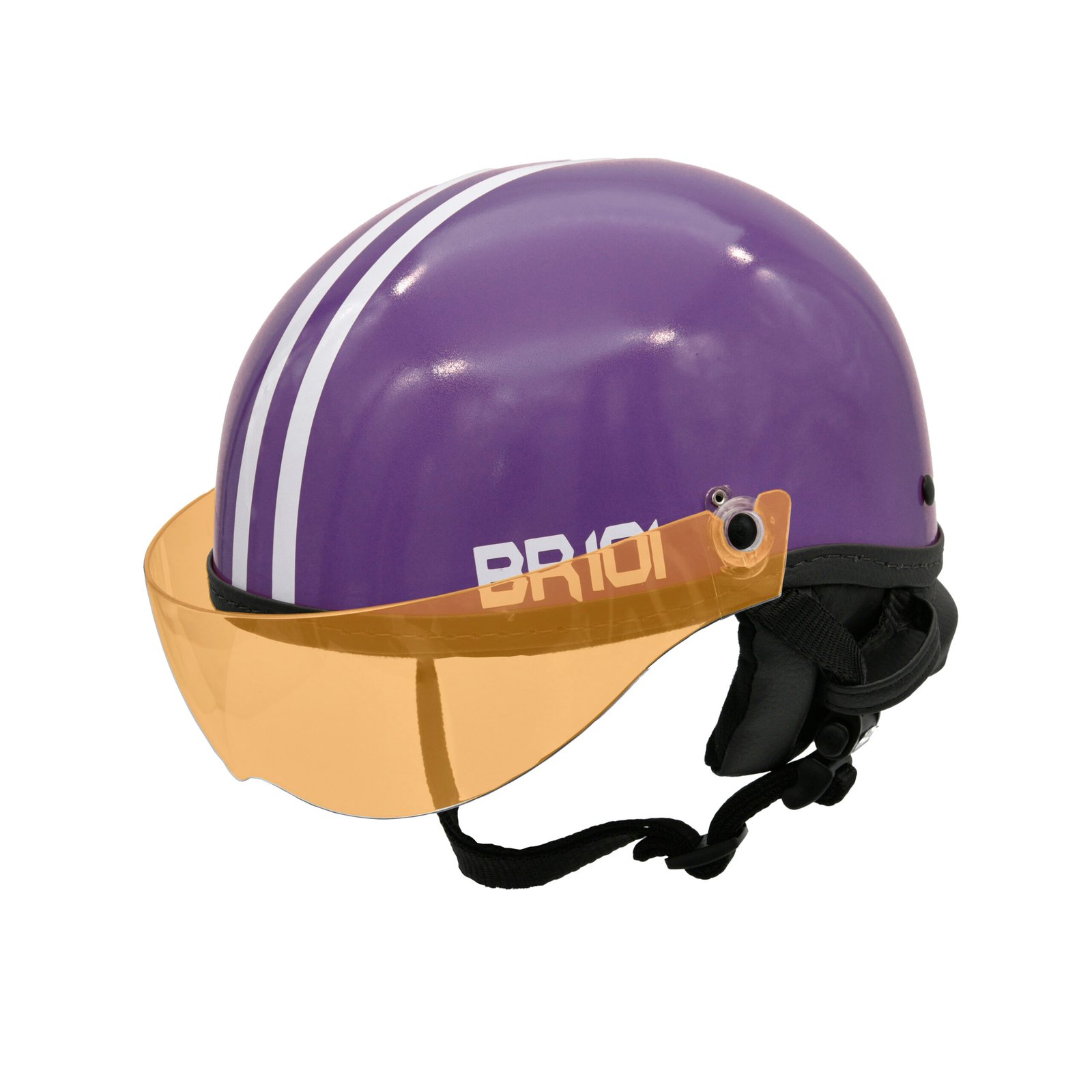 Capacete BR101 Coquinho Brilho Roxo Vision - Imagem 5