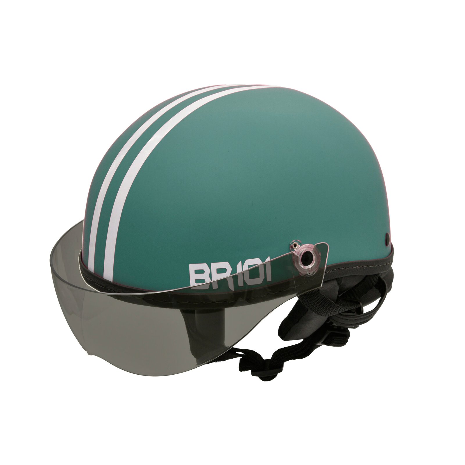 Capacete BR101 Coquinho Fosco Verde Vision - Imagem 5
