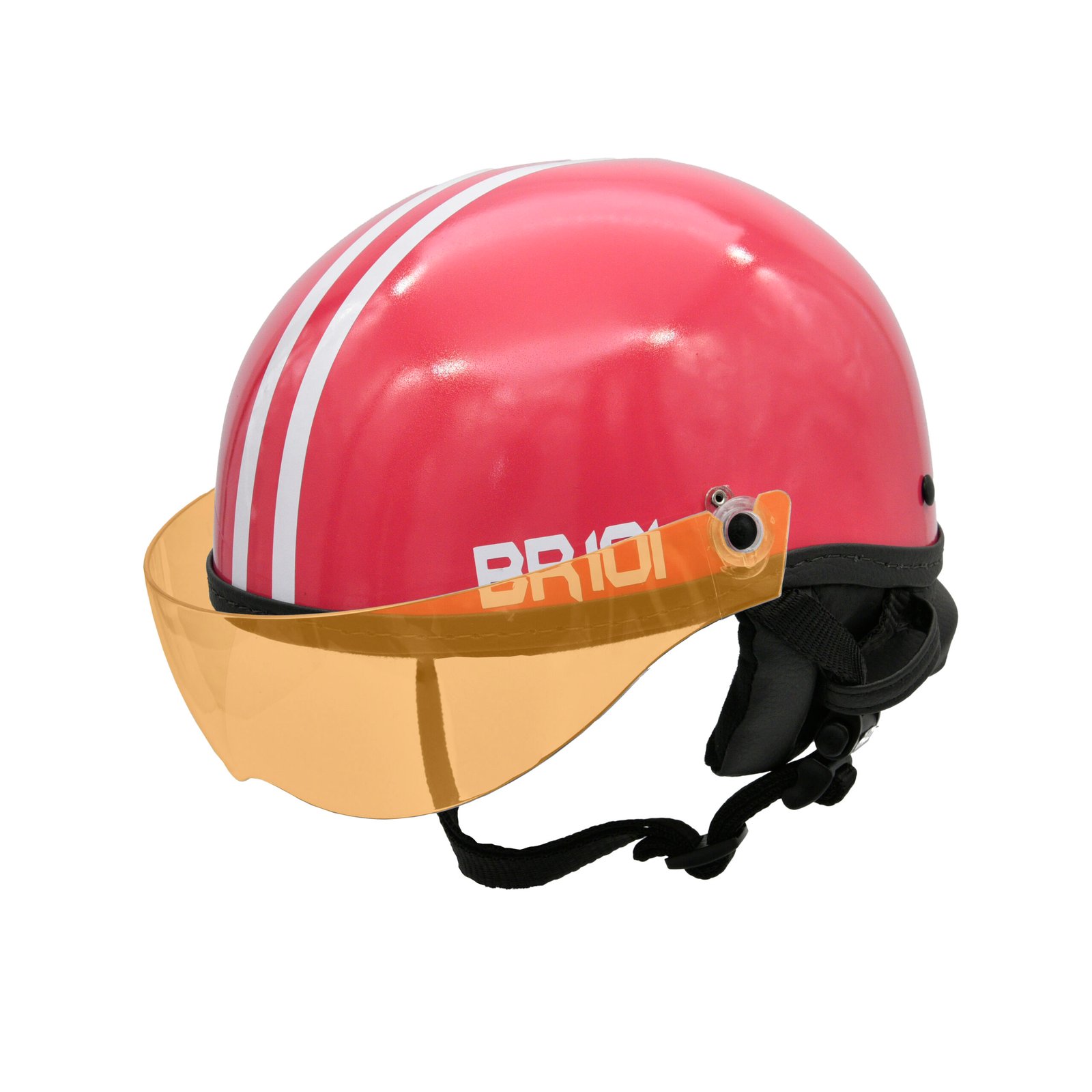Capacete BR101 Coquinho Brilho Vermelho Vision - Imagem 5