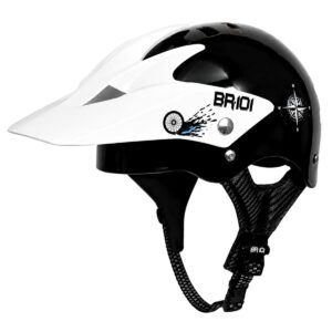Capacete BR101 Coquinho OFF ROAD Preto Brilho Pala Branca