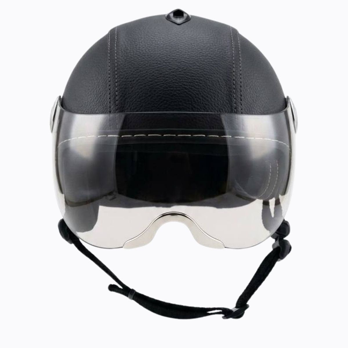 Capacete BR101 Coquinho AIR FLOW viseira TOP GUN Preto - Imagem 2