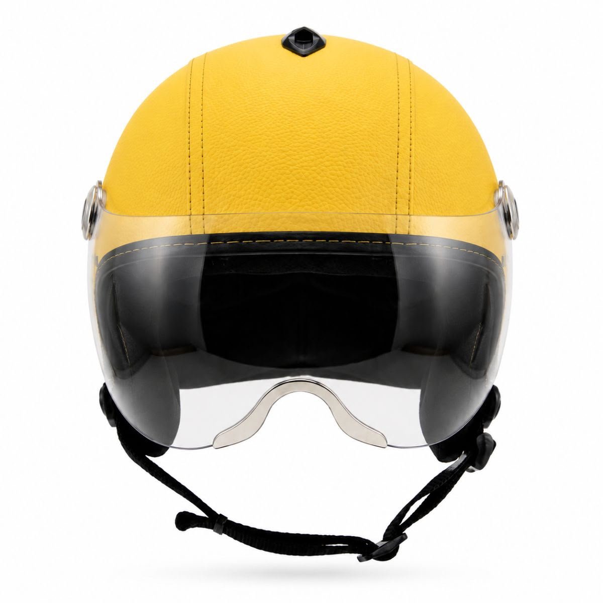 Capacete BR101 Coquinho AIR FLOW viseira TOP GUN Amarelo - Imagem 2