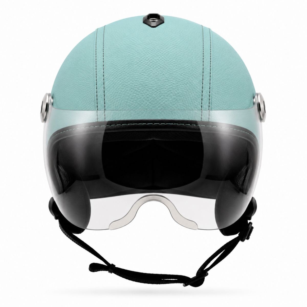 Capacete BR101 Coquinho AIR FLOW viseira TOP GUN Azul - Imagem 2