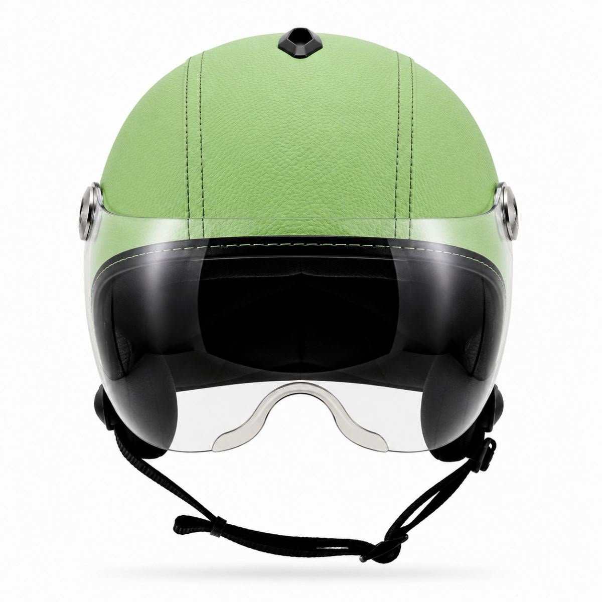 Capacete BR101 Coquinho AIR FLOW viseira TOP GUN Verde Pastel - Imagem 2