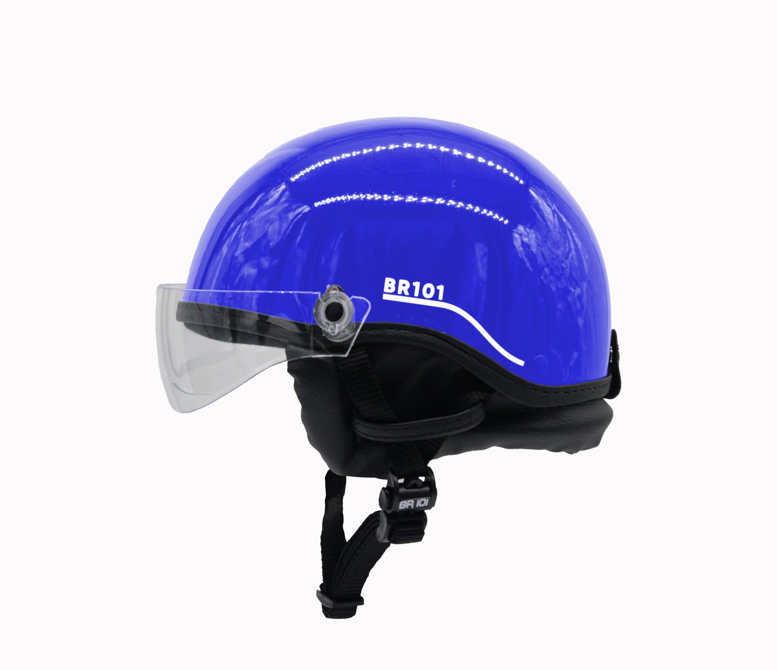 Capacete BR101 Coquinho Fashion Brilho Azul Vision - Imagem 2