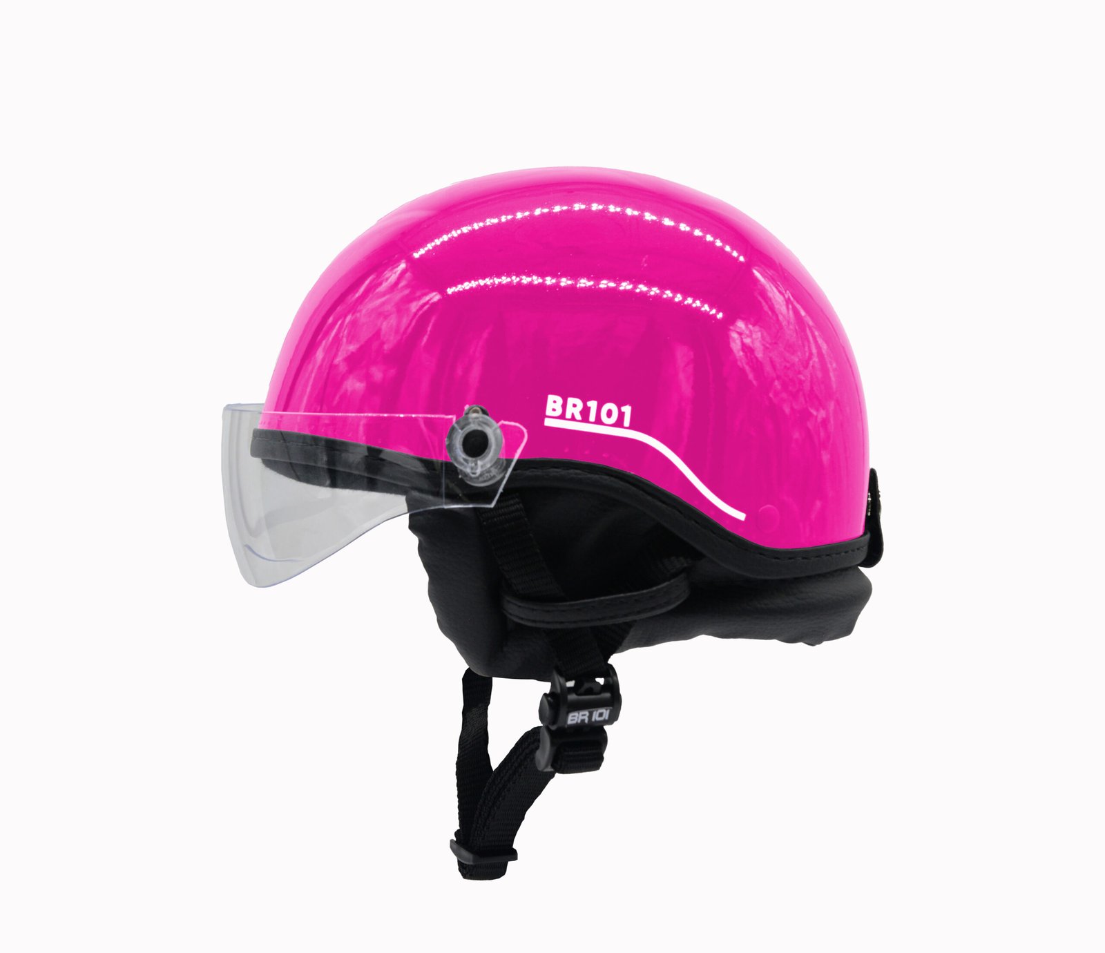 Capacete BR101 Coquinho Fashion Brilho Rosa Vision - Imagem 2