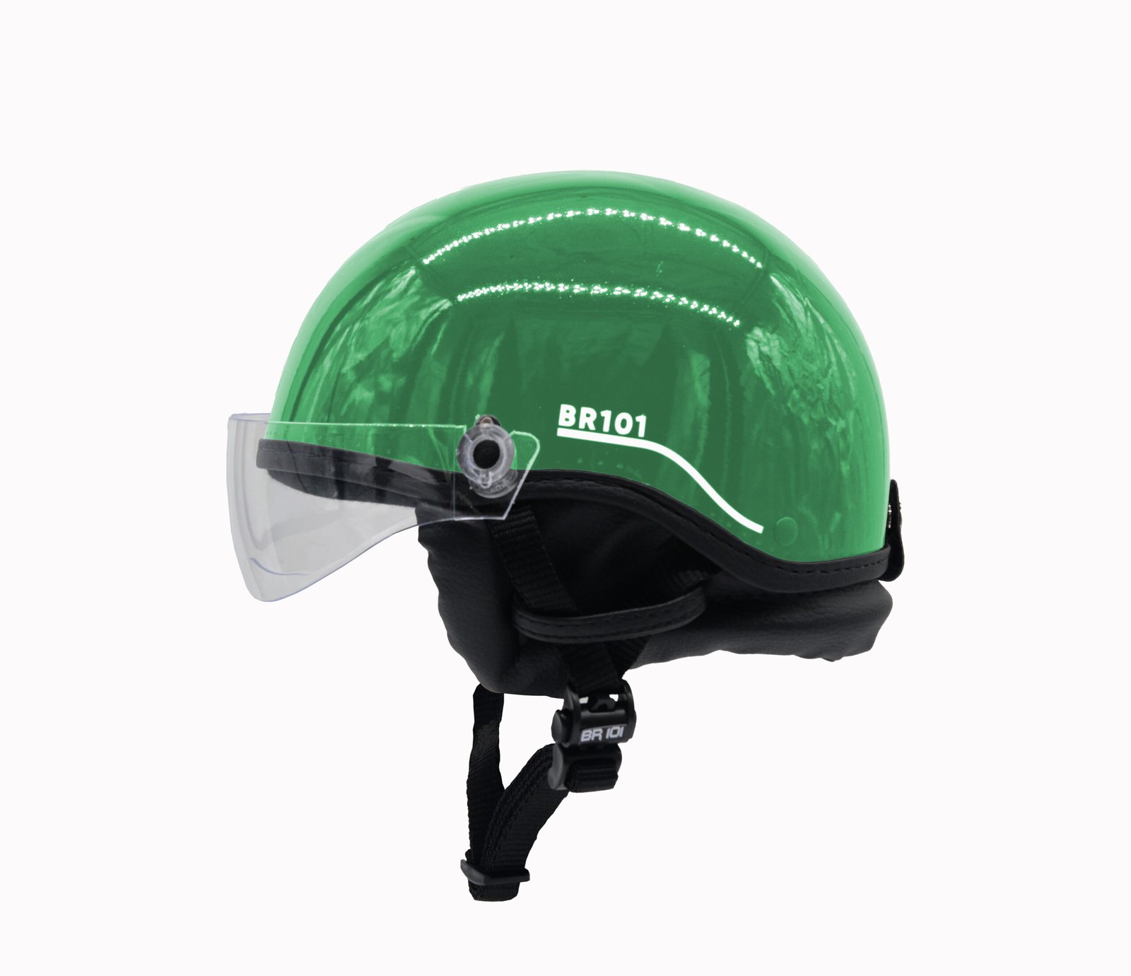 Capacete BR101 Coquinho Fashion Brilho Verde Vision - Imagem 2