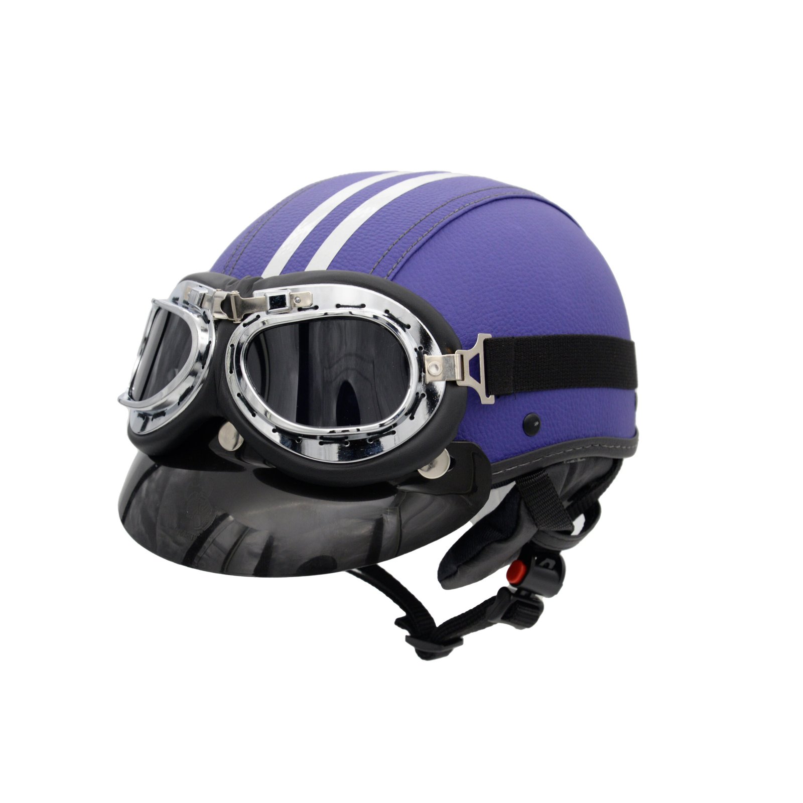 Capacete Coquinho BR101 Roxo Pala Retrô - Imagem 3
