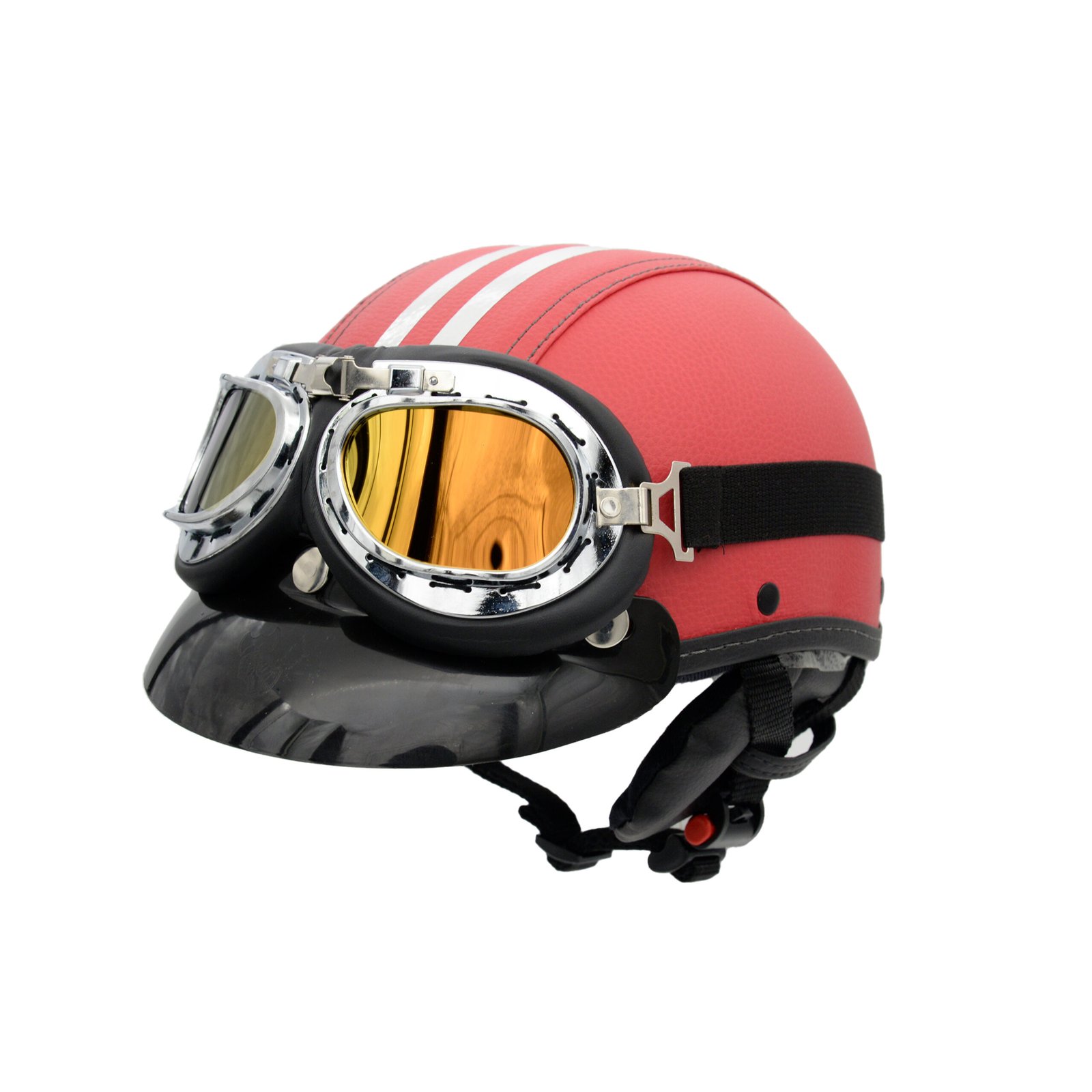 Capacete Coquinho BR101 Rosa Pala Retrô - Imagem 2